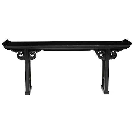 Console Table with Rubbed Ebony Finish